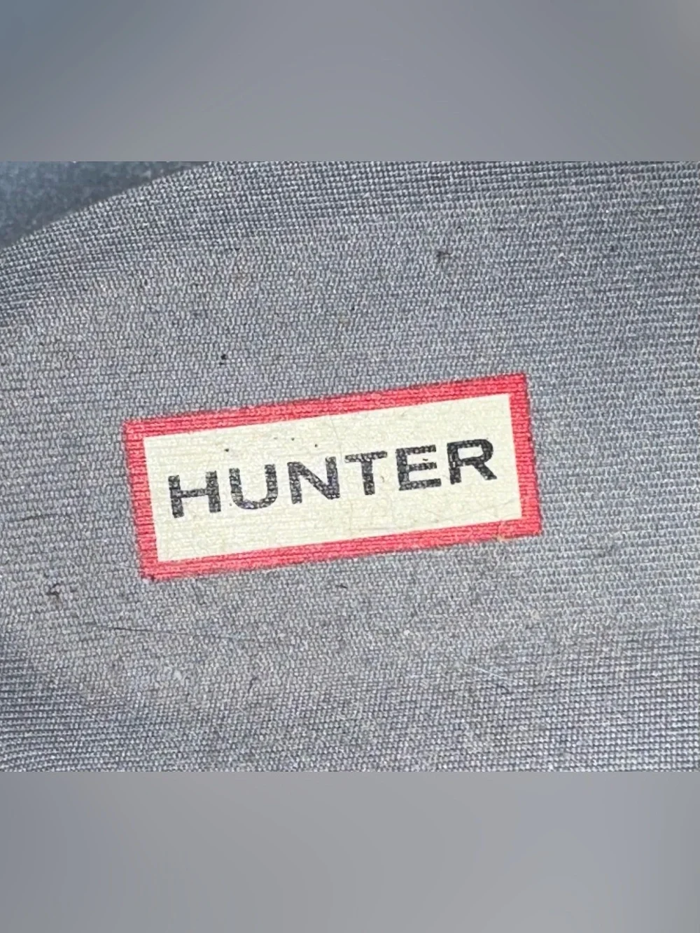 Hunter dark sage green rubber slip-on ankle rain boots Size 10 round toe